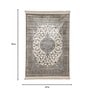 Grey Persian Viscose 5 ft x 7 ft Machine Made Carpet