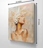 Floral Persona 20inx16in Gallery Wrap Canvas Painting