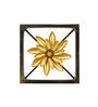 Floral Plaque Gold Polypropylene Wall Art