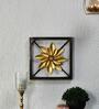 Floral Plaque Gold Polypropylene Wall Art
