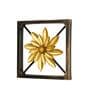 Floral Plaque Gold Polypropylene Wall Art