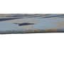Blue Floral Polyester 5 ft x 7 ft Hand Tufted Carpet