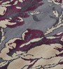 Grey Floral Polyester 5 ft x 7 ft Hand Tufted Carpet