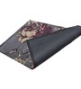 Grey Floral Polyester 5 ft x 7 ft Hand Tufted Carpet