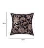 Black Floral Polyester 16 x 16 Inches Cushion Covers (Set of 5)