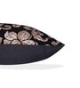 Black Floral Polyester 16 x 16 Inches Cushion Covers (Set of 5)