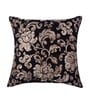 Black Floral Polyester 16 x 16 Inches Cushion Covers (Set of 5)