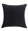 Black Floral Polyester 16 x 16 Inches Cushion Covers (Set of 5)