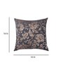 Grey Floral Polyester 16 x 16 Inches Cushion Covers (Set of 5)