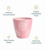 Floral Print Ceramic Planter Pot