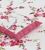 Pink Floral 144 TC Cotton King Size  King Size Bedsheet With 2 Pillow Cover