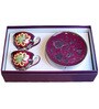 Summer Haze  200ml Purple ceramic (Set of 2) Tea Cup & Saucer Set