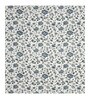 Blue Floral 144 TC Cotton King Size  King Size Bedsheet With 2 Pillow Cover