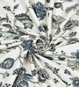 Blue Floral 144 TC Cotton King Size  King Size Bedsheet With 2 Pillow Cover
