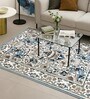 Floral Printed Polyester 3 X 5 Feet Machine Made Carpet