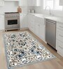 Floral Printed Polyester 3 X 5 Feet Machine Made Carpet
