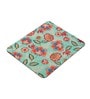 Floral Printed with Green Background Rectangle Mousepad