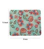 Floral Printed with Green Background Rectangle Mousepad