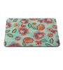 Floral Printed with Green Background Rectangle Mousepad