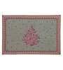 Floral Red Cotton 19 X13 Inches Placemats (Set of 6) 
