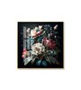 Floral Serenity Glass Finish Square Wall Art