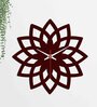 Floral Shape
Brown Wood & Mdf Wall Clock