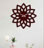 Floral Shape
Brown Wood & Mdf Wall Clock
