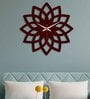 Floral Shape
Brown Wood & Mdf Wall Clock