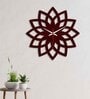 Floral Shape
Brown Wood & Mdf Wall Clock