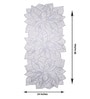 Floral Silver (36 x 14 ) PVC Table Runner