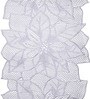 Floral Silver (36 x 14 ) PVC Table Runner