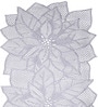 Floral Silver (36 x 14 ) PVC Table Runner