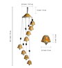 Floral Symphonies (29 Inch) Hand-Painted Ceramic Hanging Bells Wind Chime
