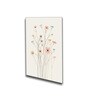 Floral Set of 4 Canvas Wall Painting Black Frame
