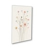 Floral Set of 4 Canvas Wall Painting Black Frame