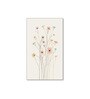 Floral Set of 4 Canvas Wall Painting Black Frame