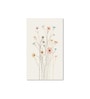 Floral Set of 4 Canvas Wall Painting White Frame