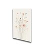 Floral Set of 4 Canvas Wall Painting White Frame