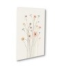 Floral Set of 4 Canvas Wall Painting White Frame