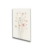 Floral Set of 4 Canvas Wall Painting White Frame