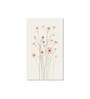 Floral Set of 4 Canvas Wall Painting White Frame