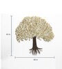 Pitara Iron Decorative Tree Wall Art In Gold