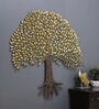 Pitara Iron Decorative Tree Wall Art In Gold