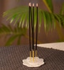 Floral White Colour Marble Incense Stick Holder