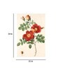 Floral Agnes Red Wood Framed Floral Art Print