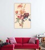 Graphic Fine Pink Wood Framed Floral Art Print