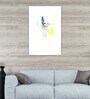 Floral Phoenix White Wood Framed Floral Art Print