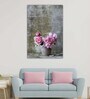 Conceptual Aesthetic Pink Wood Framed Floral Art Print