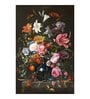 Flory Pink Wood Framed Floral Art Print