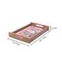 Floral Wooden Rectangle Tray-Large